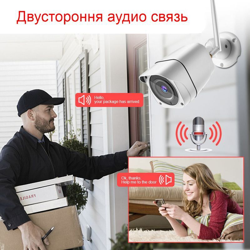 Wifi камера відеоспостереження бездротова вулична 2 Мп, HD 1080P Zlink Q57, додаток CamHI — фото 9